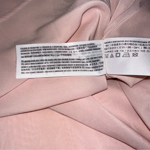 Abercrombie & Fitch Pink Pleated Swing Mini Dress Racerback Cocktail Party Mediu - Picture 10 of 10